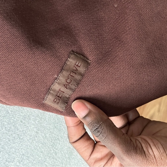 Set Active - Brown Heavyweight Sweatpants - Picture 5 of 5